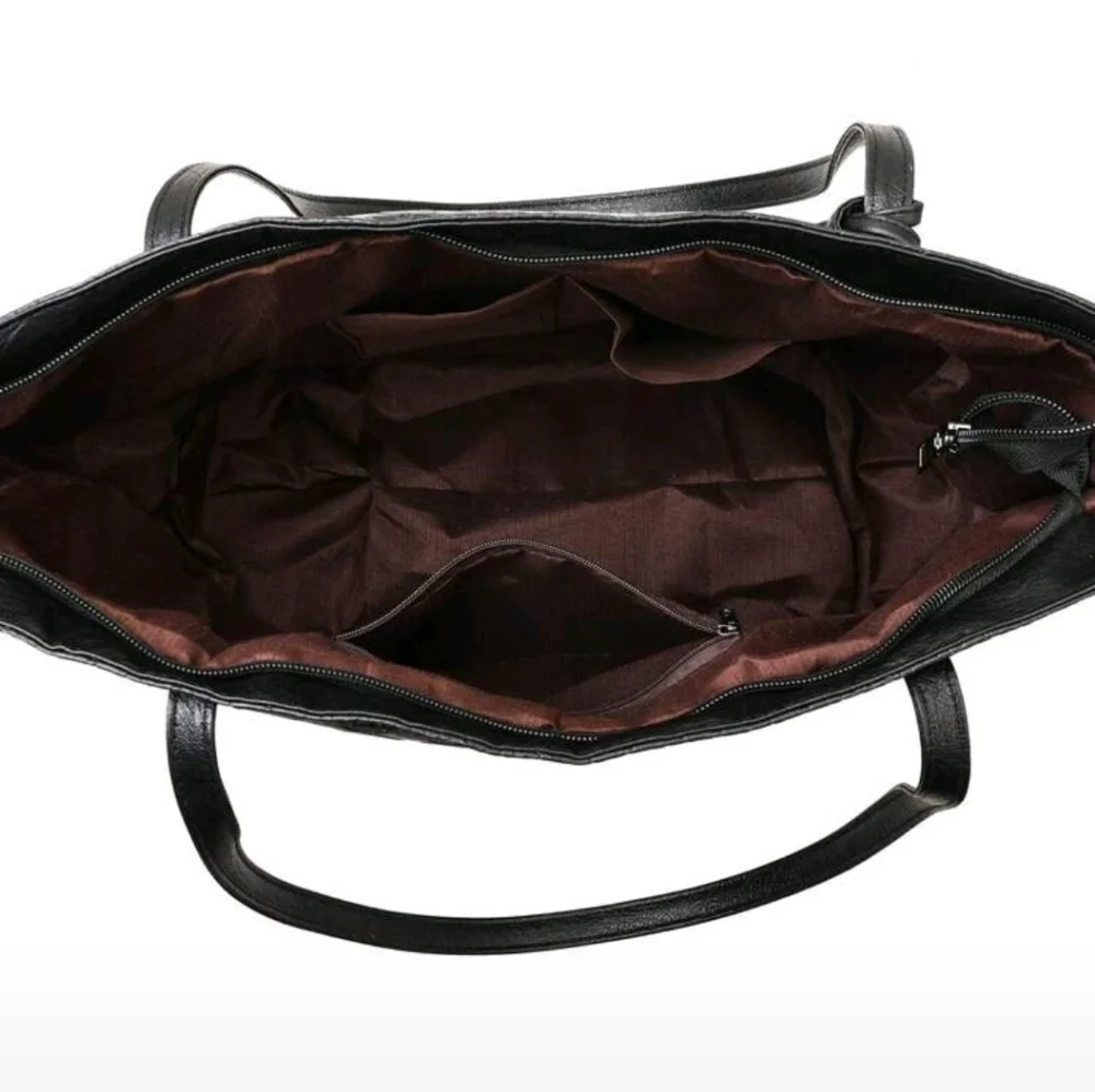 Women's PU Leather Skull Gothic Style Tasse Large Capacity‎ Tote Shoulder Purse